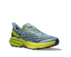 Hoka Men's Speedgoat 5 (SBDCT - Stone Blue/Dark Citron) -Street Sneaker Shop 1123157 SBDCT 6