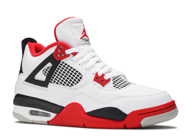 Air Jordan 4 Retro OG GS 'Fire Red' 2020 4 Air Jordan 4 Retro OG GS 'Fire Red' 2020 - Image 2