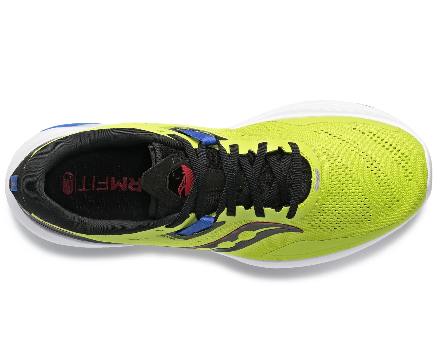 Saucony Men's Guide 15 WIDE (25 - Acid/Blue Raz) 4 Saucony Men's Guide 15 WIDE (25 - Acid/Blue Raz) - Image 2