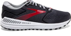 BROOKS Men's Beast '20 WIDE 2E (019 - Blackened Pearl/Black/Red)