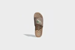 Adidas Reptossage Slides (Brown/Beige/Aluminum) -Street Sneaker Shop AdidasReptossageSlides Brown Beige Aluminum GY45525