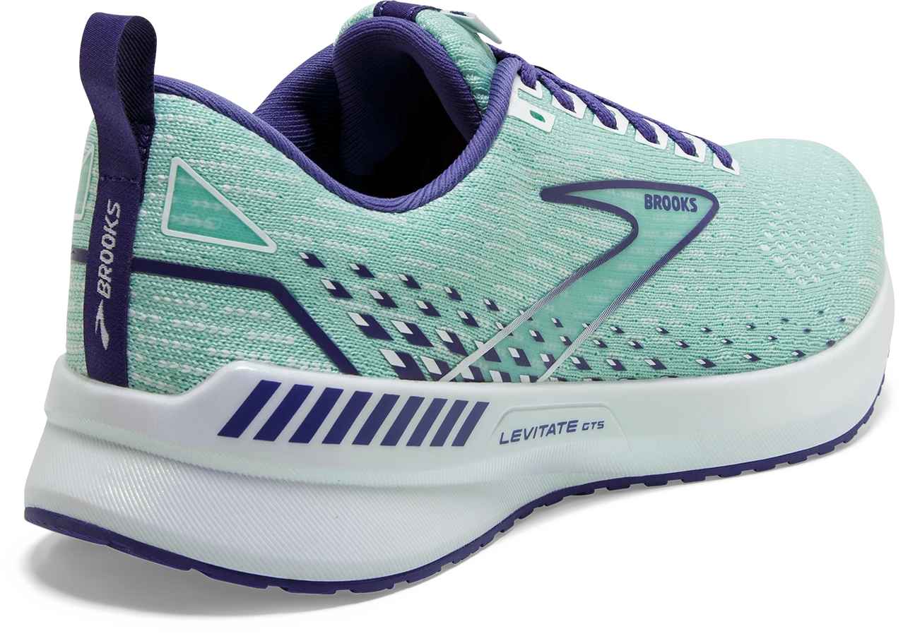 BROOKS Women's Levitate 5 GTS (382 - Yucca/Navy Blue/White) 6 BROOKS Women's Levitate 5 GTS (382 - Yucca/Navy Blue/White) - Image 4