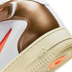 Nike Air Force 1 Mid QS (White/Total Orange-Ale Brown) -Street Sneaker Shop NikeAirForce1MidQS White TotalOrange AleBrown DH5623 10010