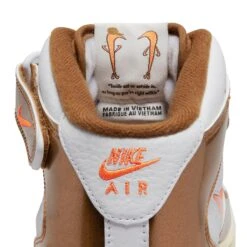 Nike Air Force 1 Mid QS (White/Total Orange-Ale Brown) -Street Sneaker Shop NikeAirForce1MidQS White TotalOrange AleBrown DH5623 10012