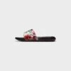 WMNS Nike Victori One Slide Print (White/Black-Siren Red)