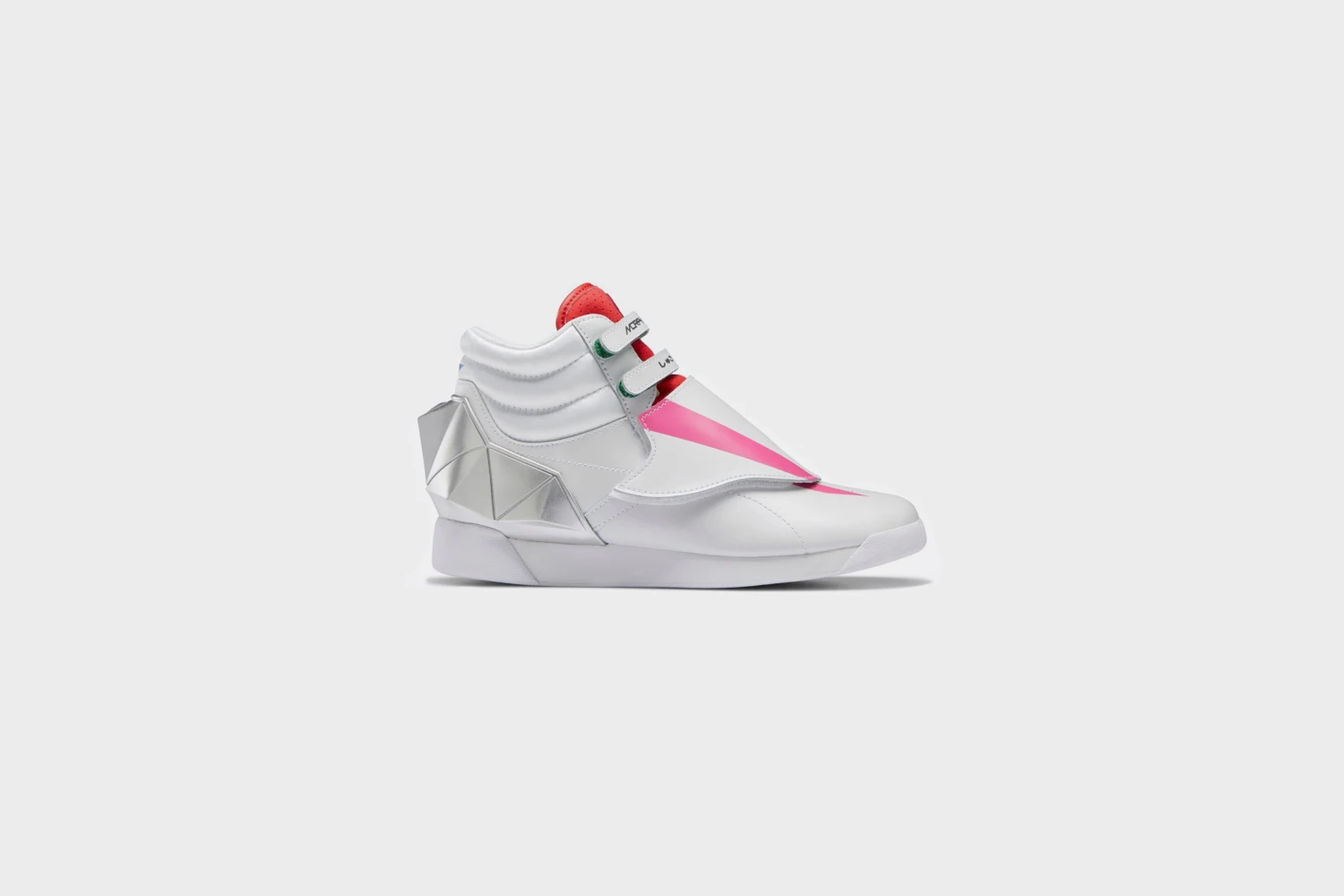 Reebok Power Rangers F/S Hi Women's (White/Charged Pink/Silver Met) 3 Reebok Power Rangers F/S Hi Women's (White/Charged Pink/Silver Met)