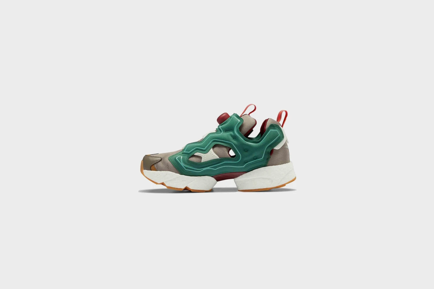 Reebok X Adidas Instapump Fury Boost (Green/Stone Grey/Burgundy) 3 Reebok X Adidas Instapump Fury Boost (Green/Stone Grey/Burgundy)