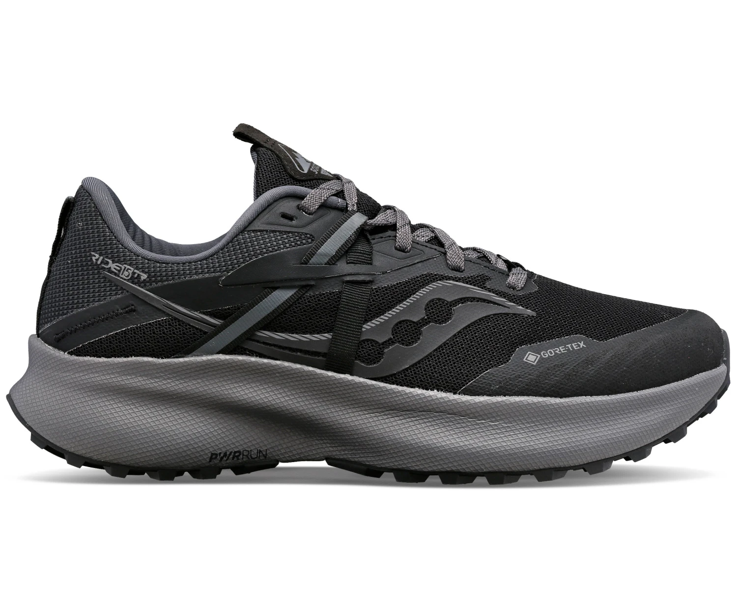 Saucony Women's Ride 15 TR GTX (10 - Black/Charcoal) 3 Saucony Women's Ride 15 TR GTX (10 - Black/Charcoal)