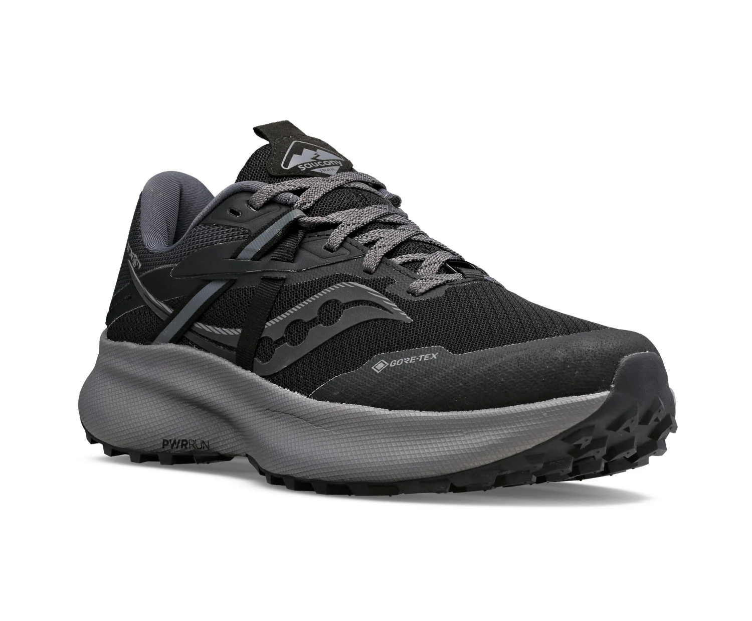 Saucony Women's Ride 15 TR GTX (10 - Black/Charcoal) 4 Saucony Women's Ride 15 TR GTX (10 - Black/Charcoal) - Image 2