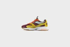 Saucony 3D Grid Hurricane (Brown/Mustard) -Street Sneaker Shop Saucony3DGridHurricane Brown Mustard S70745 23