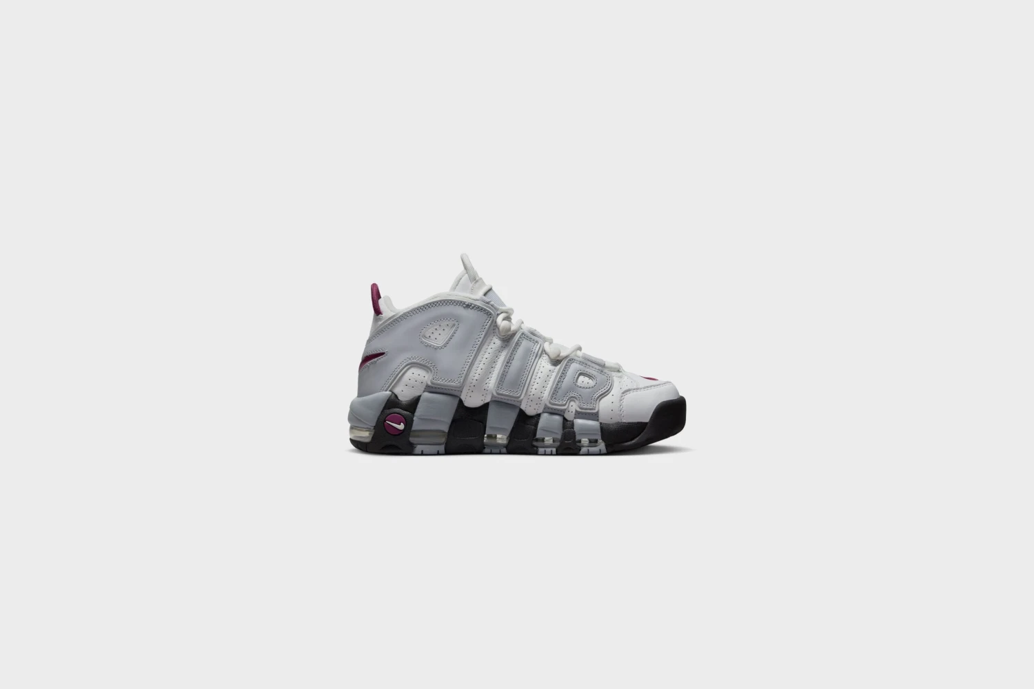 WMNS Nike Air More Uptempo (Summit White/Rosewood) 4 WMNS Nike Air More Uptempo (Summit White/Rosewood) - Image 2