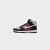 WMNS Nike Dunk High (Black/Summit White-Rosewood)